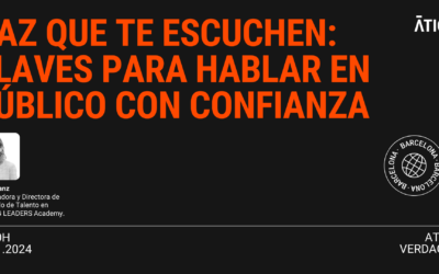 ¡Haz que te escuchen! Cómo hablar en publico con confianza  – 7 de noviembre, 18:30 h
